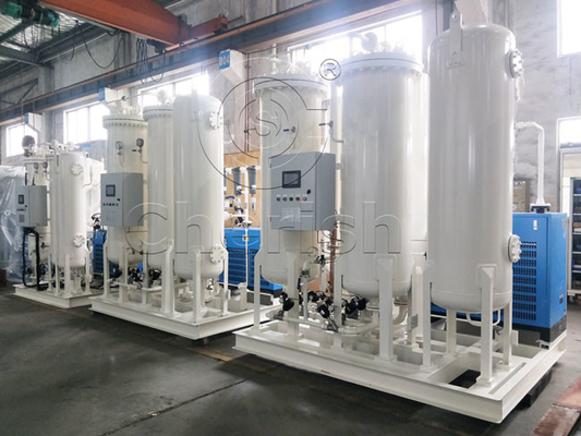 Sterownik PLC Przemysłowy koncentrator tlenu / maszyna do produkcji tlenu 0,3 ~ 0,4 Mpa