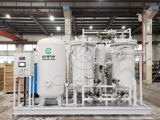 Generator PSA O2 480Nm3 / godz., Instalacja do wytwarzania tlenu medycznego Prosty proces